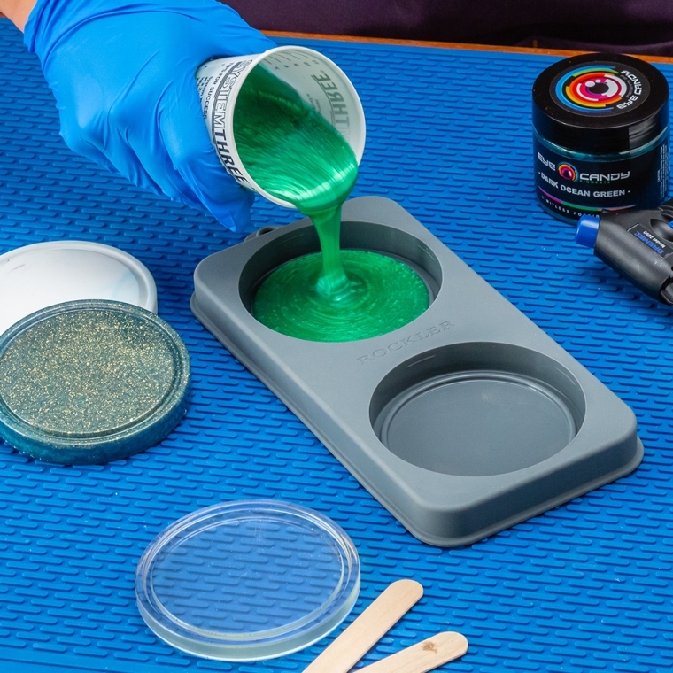 Rockler Silicone Coaster Casting Mold - full pic 