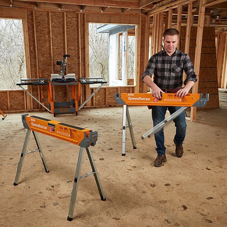 Bora Speedhorse Sawhorses with Quick-Deploy Legs, 2-Pack - full pic 