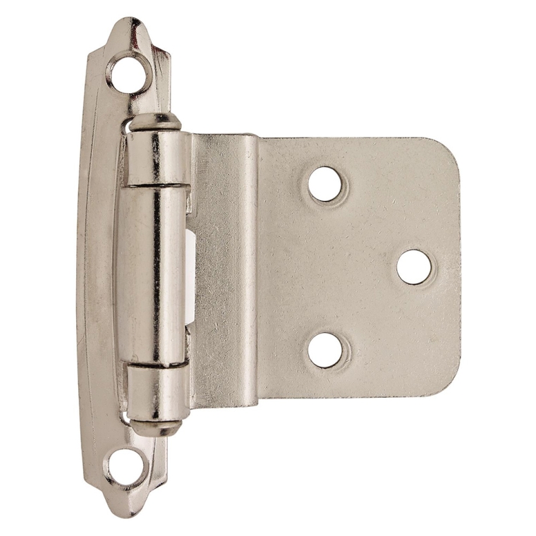 3/8'' Inset Self-Closing Face-Mount Cabinet Hinges (3428), Polished Chrome - full pic 