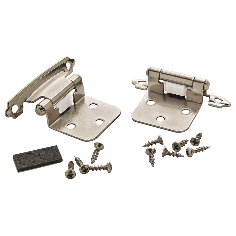 3/8'' Inset Self-Closing Face-Mount Cabinet Hinges (3428), Polished Chrome - full pic 