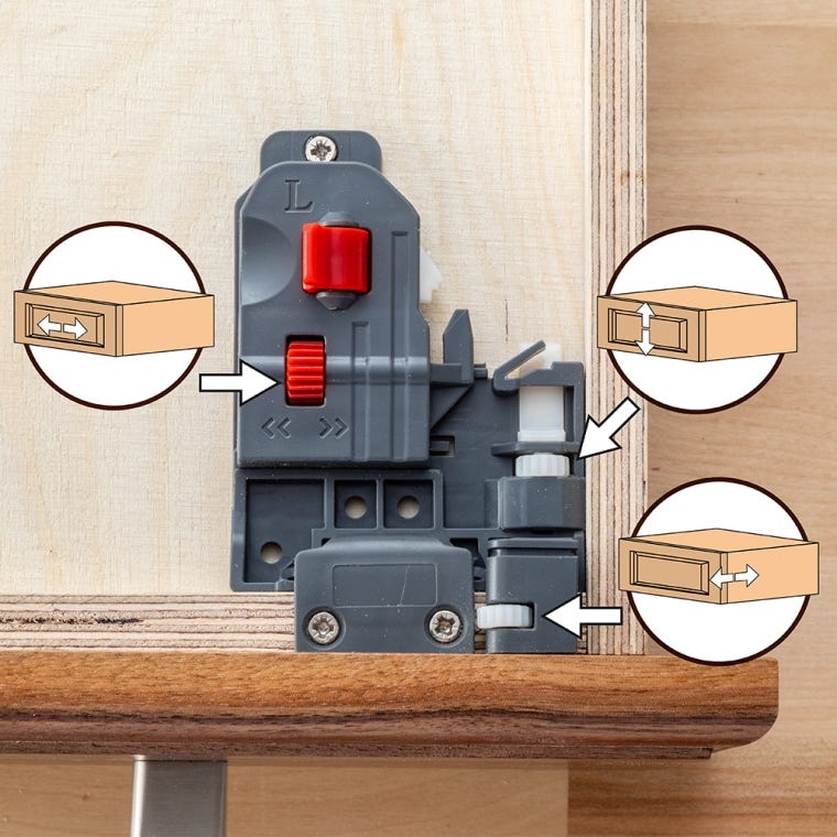Rockler Centerline Lifetime Soft-Close Undermount Drawer Slides (Pairs) - full pic 