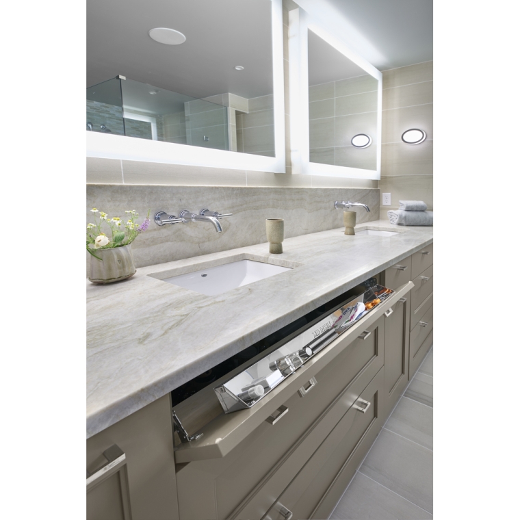 Rev-A-Shelf- Tip-Out Tray Stainless Steel with Soft-Close Hinges - full pic 
