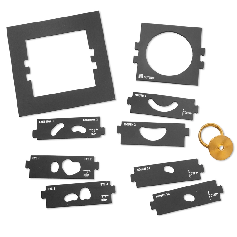 Rockler Interlock Signmaker's Templates, Emoji Kit - full pic 