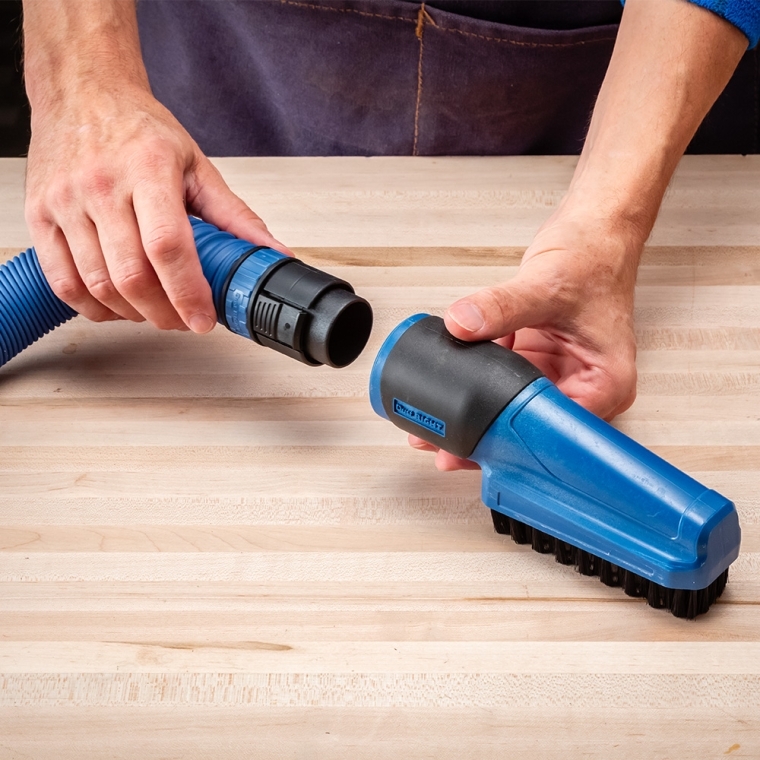 Dust Right Click-Connect Bench Brush and Dock - full pic 