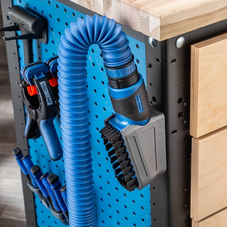 Dust Right Click-Connect Bench Brush and Dock - full pic 