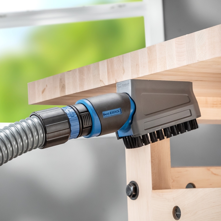 Dust Right Click-Connect Bench Brush and Dock - full pic 