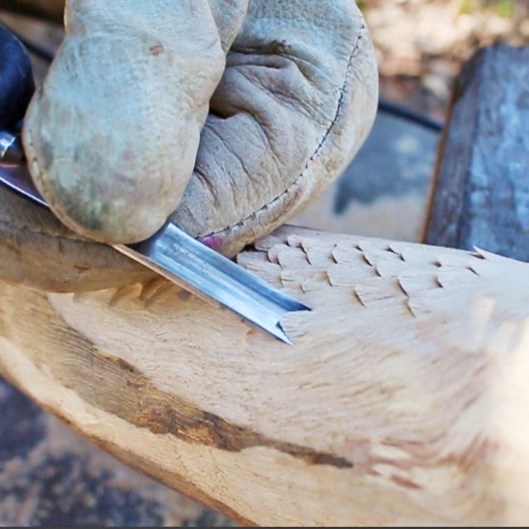 Arbortech Power Chisel with 7 Assorted Chisels - full pic 