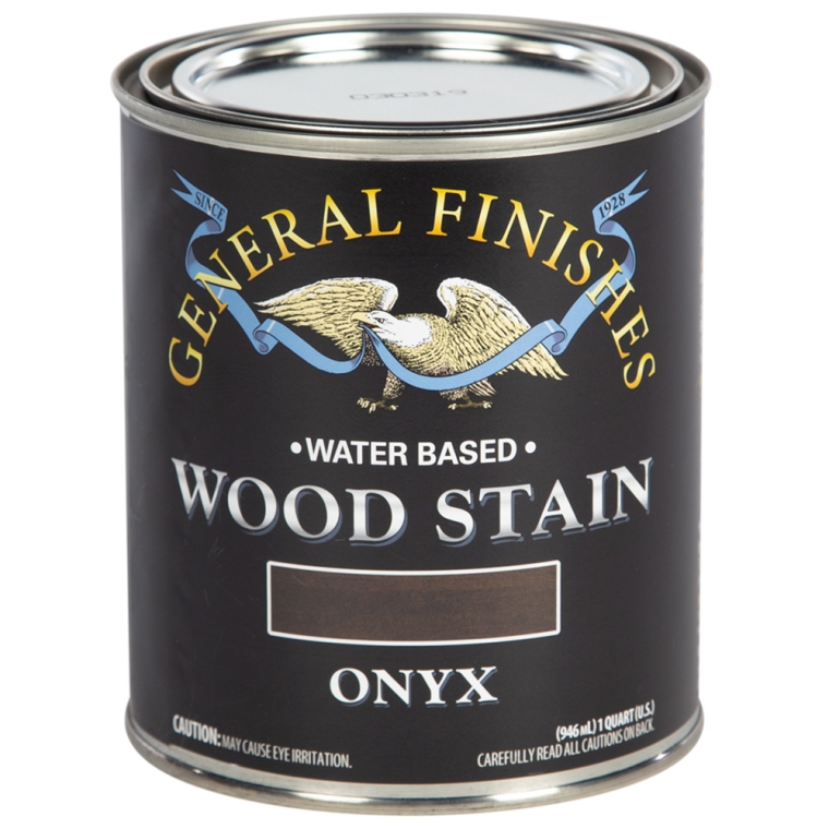 General Finishes Water-Based Wood Stain, Onyx - full pic 