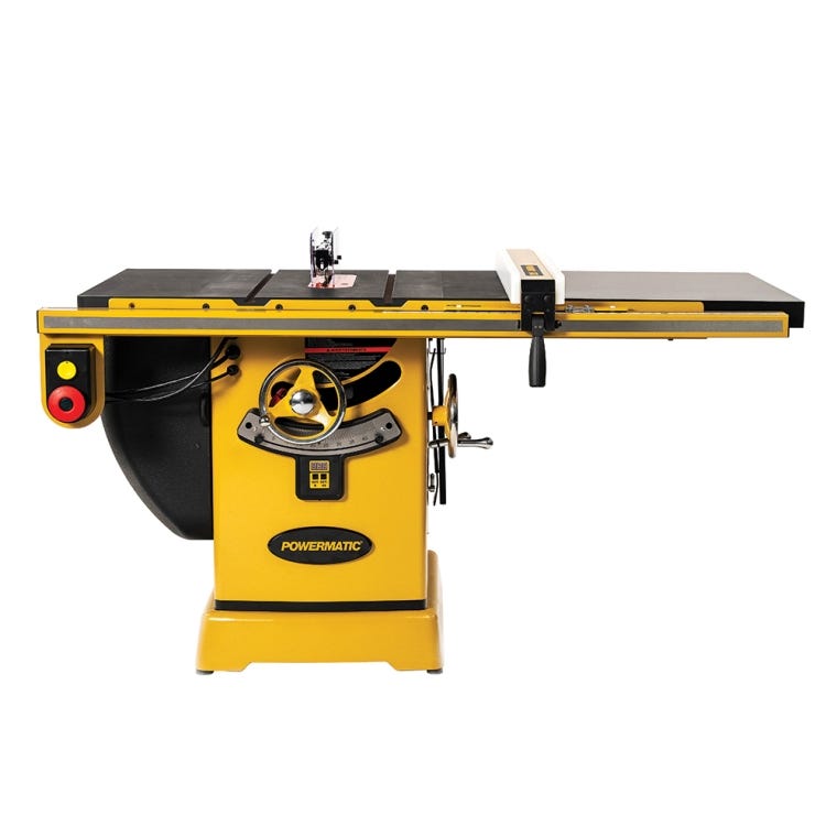 Powermatic ArmorGlide PM2000T 10'' Table Saw, 30'' Rip Accu-Fence, 5HP, 3PH, 460V - full pic 