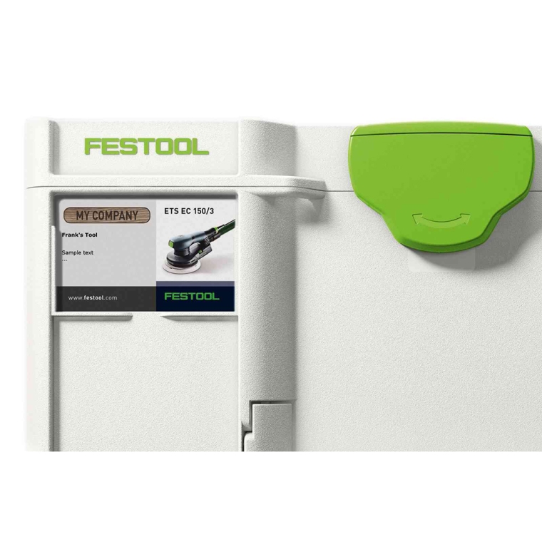 Festool Label Covers for SYS T-Loc Systainers, 55x85mm, 10-Pack (497855) - full pic 