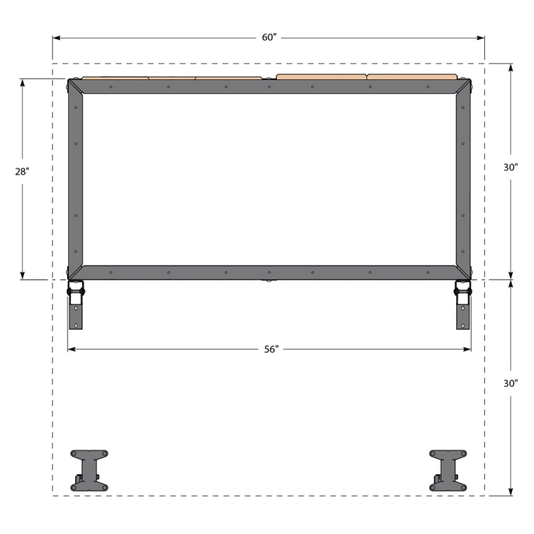 Rockler Rock-Steady Extendable Large Assembly Table Kit - full pic 