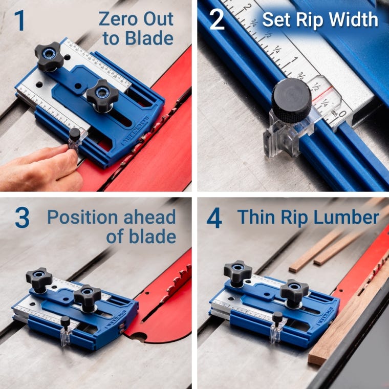 Rockler Thin-Rip Table Saw Jig - full pic 
