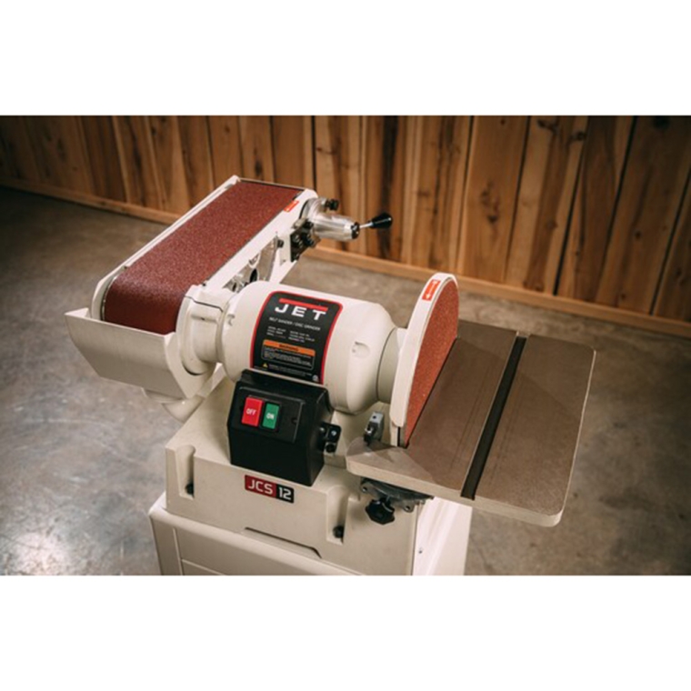 Jet Closed Stand Belt/Disc Sander Combo JSG-6CS with 6'' x 48'' Belt and 12'' Disc - full pic 