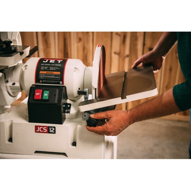 Jet Closed Stand Belt/Disc Sander Combo JSG-6CS with 6'' x 48'' Belt and 12'' Disc - full pic 