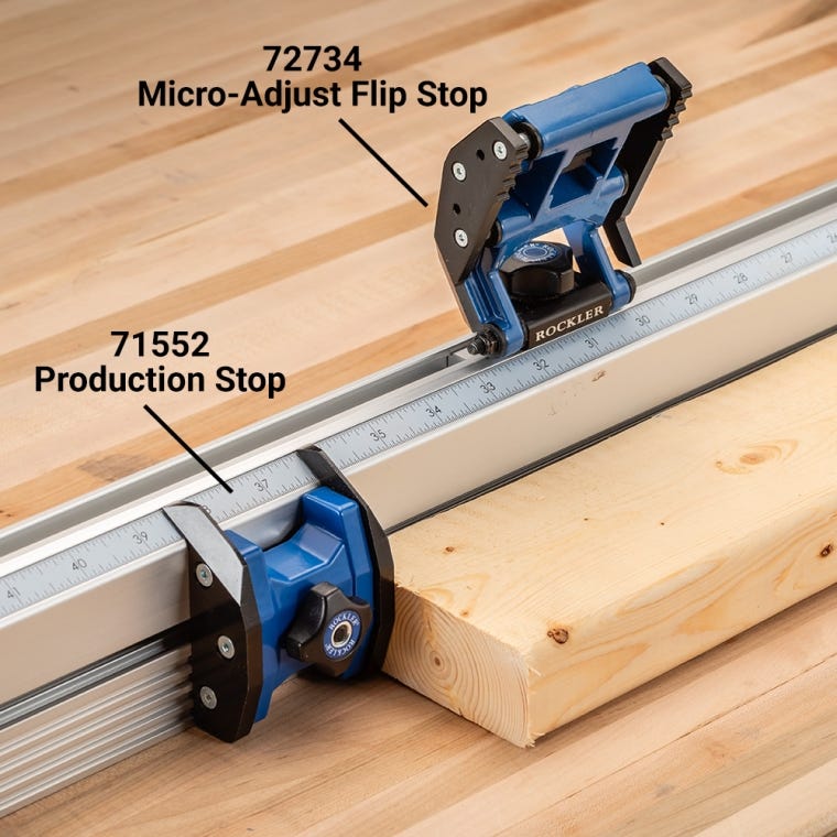 Rockler Production Stop for Rockler Miter Saw Fence System - full pic 