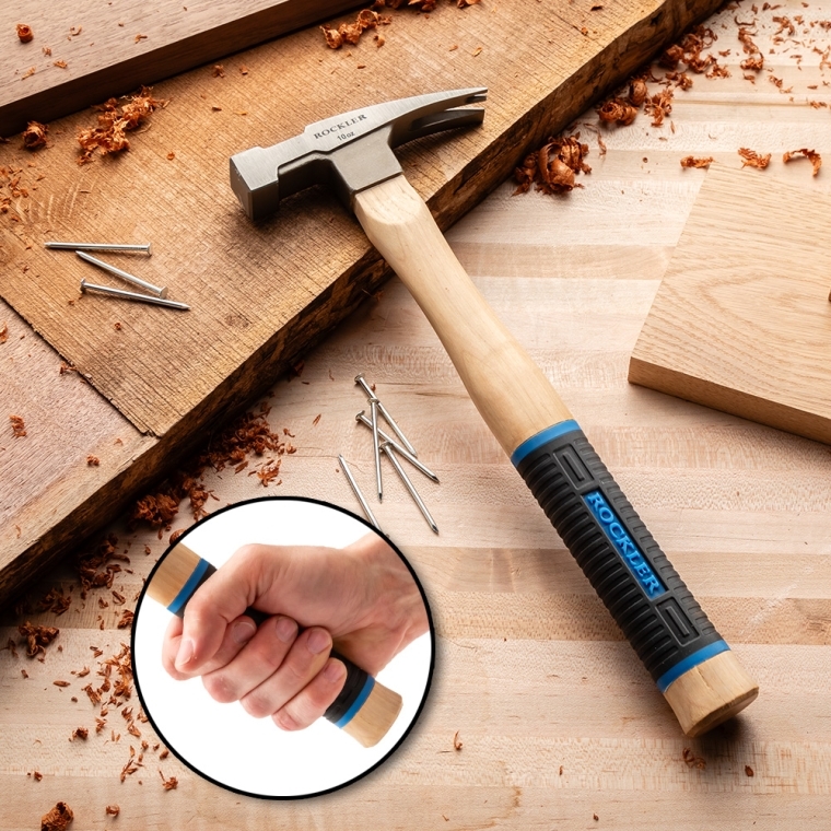 Rockler Square-Head Claw Hammer, 10 oz. - full pic 