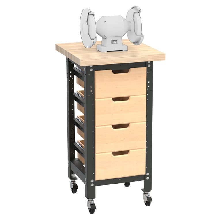 Rockler Rock-Steady Sharpening/Grinder Stand Kit - full pic 