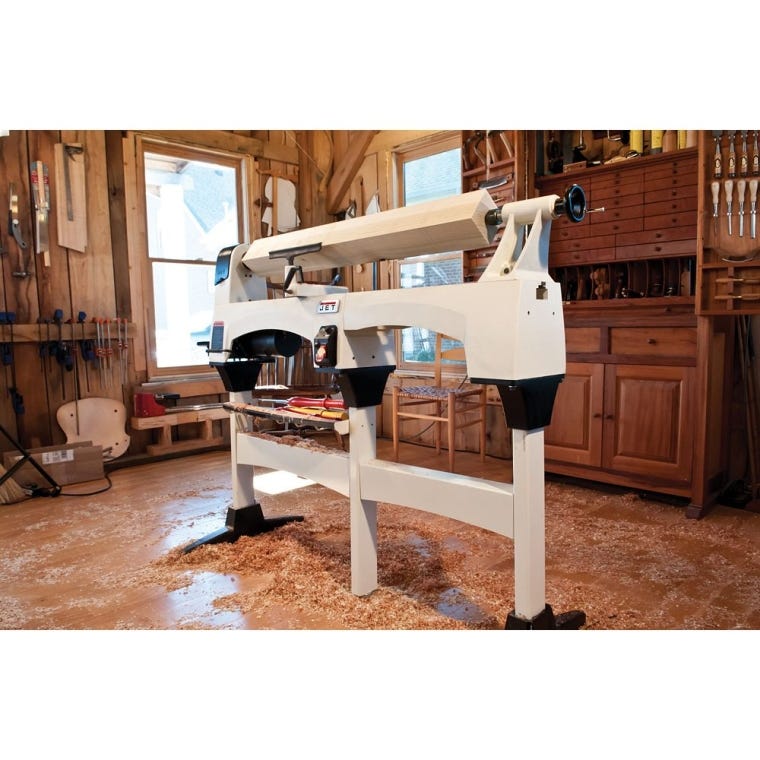 Jet Variable Speed Wood Lathe 1221VS, 12'' x 21'' - full pic 