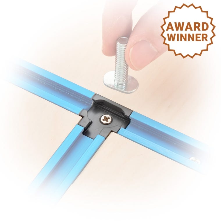 Rockler T-Track Drop-In T-Intersections, 4-Pack - full pic 