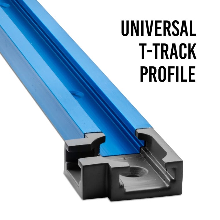 Rockler T-Track Drop-In T-Intersections, 4-Pack - full pic 