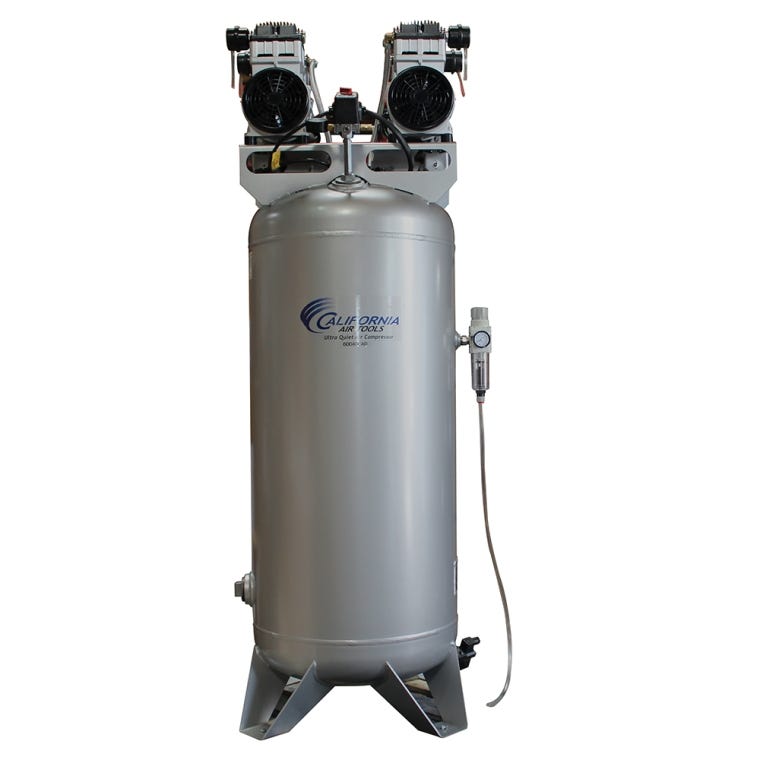 California Air Tools Ultra Quiet Air Compressor 60040CAD with Automatic Drain Valve, 4HP, 60-Gallon - full pic 