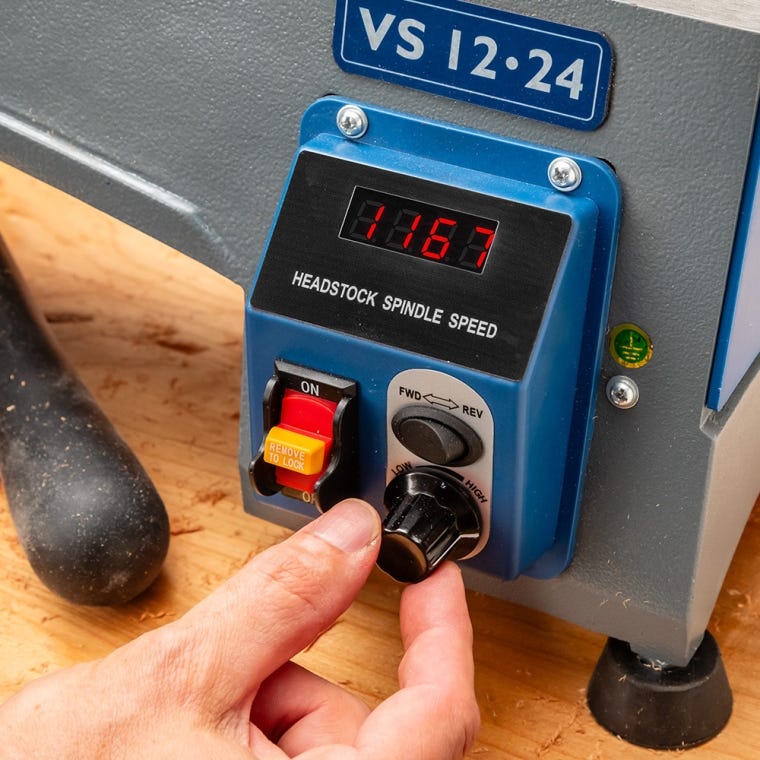 Rockler VS 12-24 Variable Speed Midi Lathe - full pic 