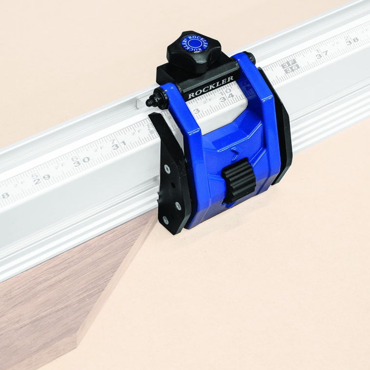 Auxiliary Micro-Adjust Flip Stop for Rockler Miter Saw Fence System - full pic 