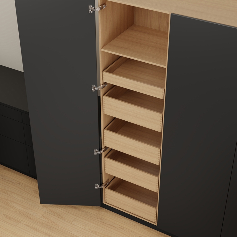 Blum Movento Soft-Close Undermount Drawer Slides (Pairs) - full pic 