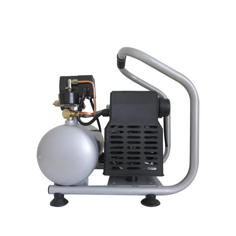 Light & Quiet Portable Air Compressor, 0.6 HP, 1 Gallon - full pic 