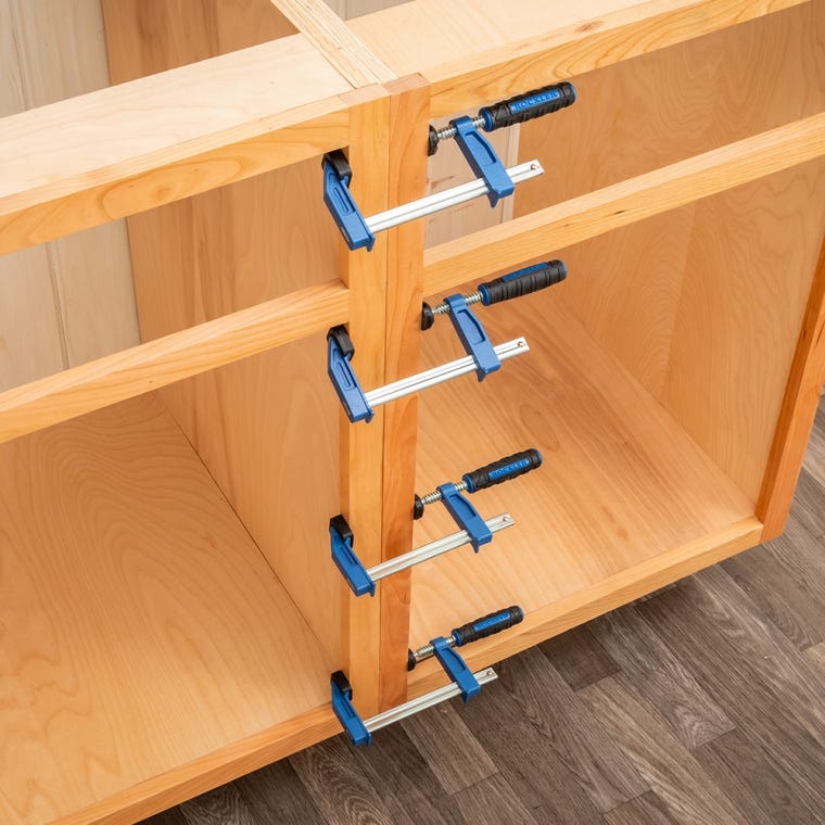 Rockler 4'' Mini F-Style Clamps, 4-Pack - full pic 