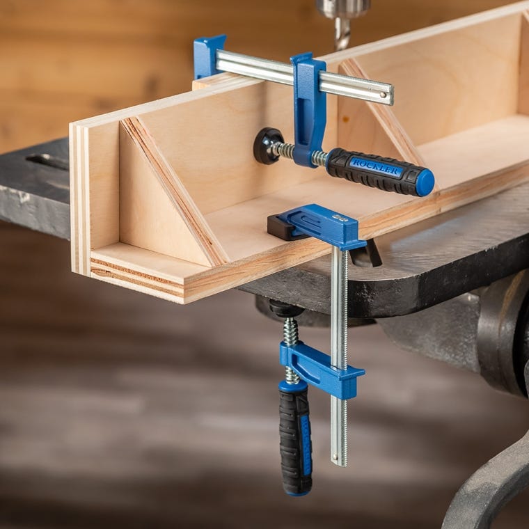 Rockler 4'' Mini F-Style Clamps, 4-Pack - full pic 