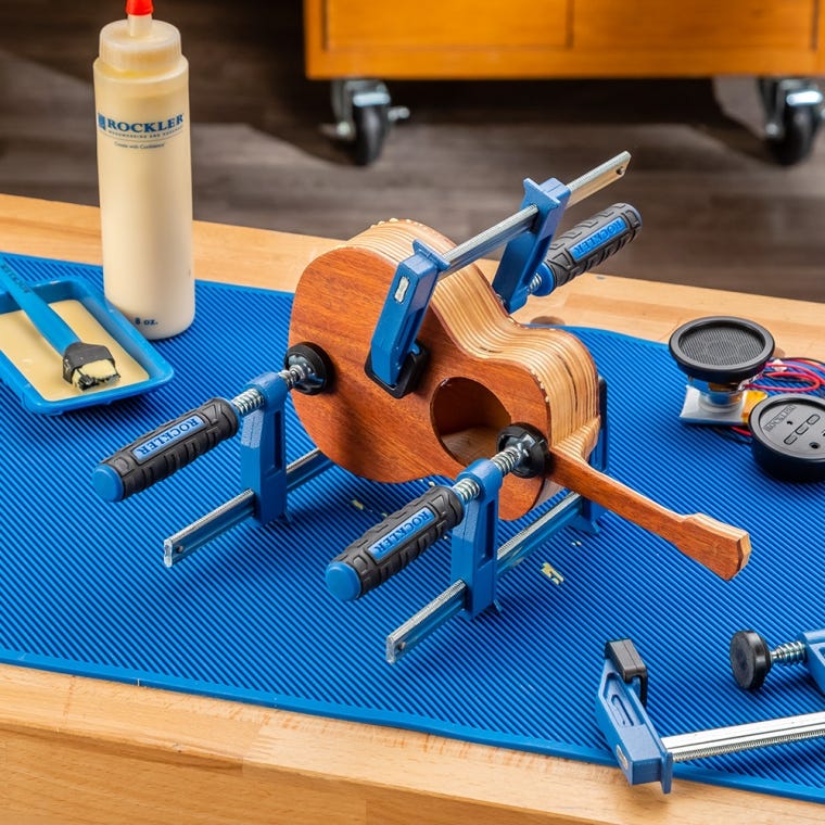 Rockler 4'' Mini F-Style Clamps, 4-Pack - full pic 
