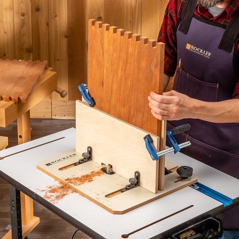 Rockler 4'' Mini F-Style Clamps, 4-Pack - full pic 