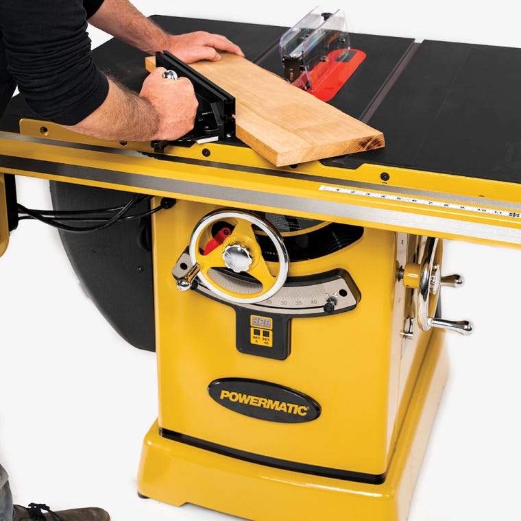 Powermatic ArmorGlide PM2000T 10'' Table Saw, 50'' Rip Accu-Fence, Router Lift, 5HP, 3PH, 460V - full pic 