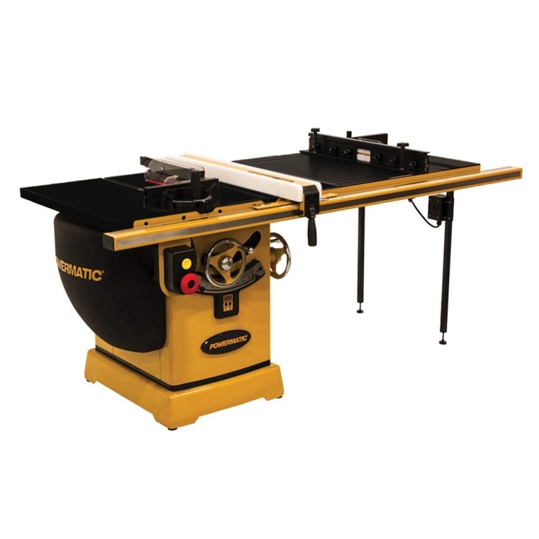 Powermatic ArmorGlide PM2000T 10'' Table Saw, 50'' Rip Accu-Fence, Router Lift, 5HP, 3PH, 460V - full pic 