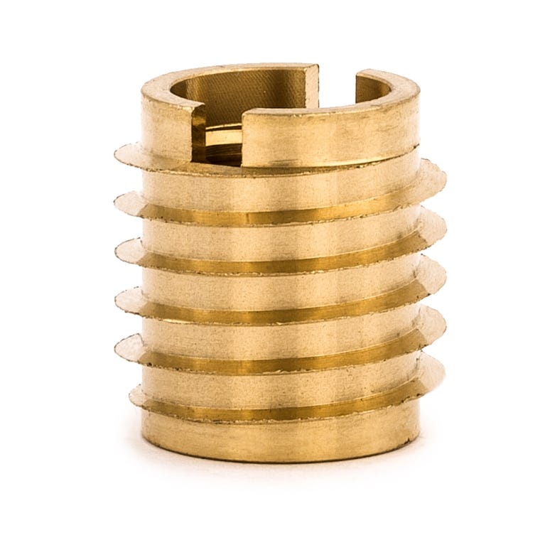 E-Z Knife Threaded Insert for Hard Wood - Brass - Pack of 10 - full pic 