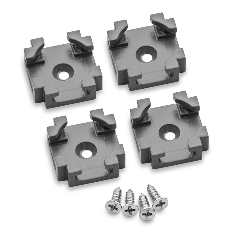 Rockler T-Track Drop-In 4-Way Intersections, 4-Pack - full pic 