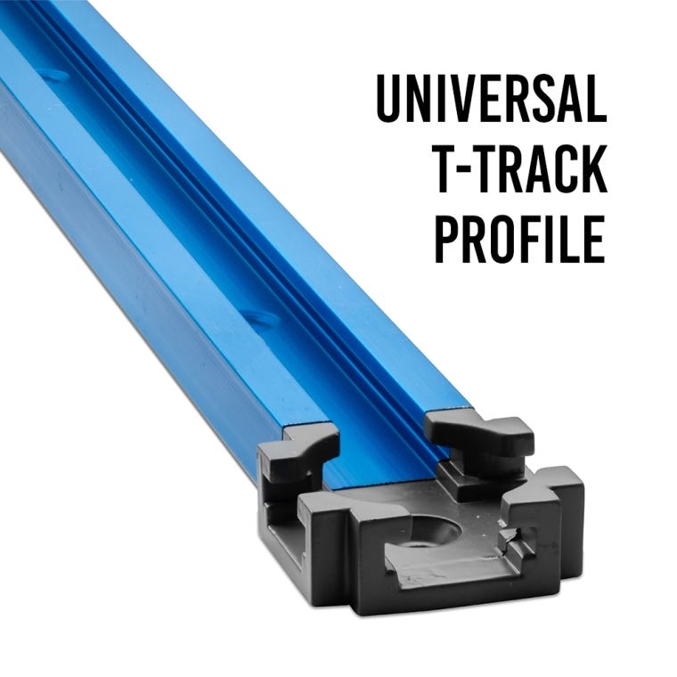 Rockler T-Track Drop-In 4-Way Intersections, 4-Pack - full pic 