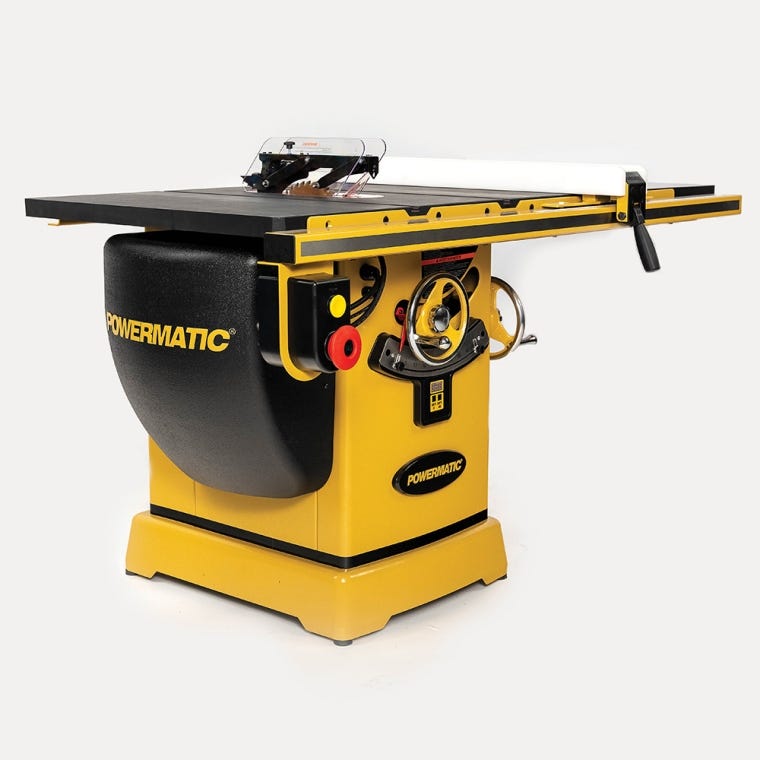 Powermatic ArmorGlide PM2000T 10'' Table Saw, 50'' Rip Accu-Fence, 5HP, 3PH, 230V/460V - full pic 