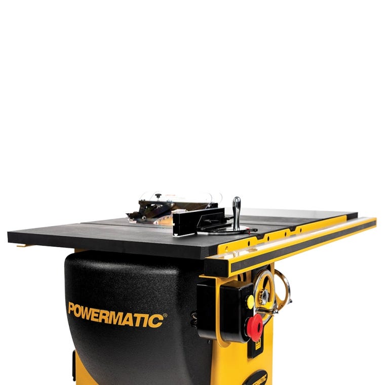 Powermatic ArmorGlide PM2000T 10'' Table Saw, 50'' Rip Accu-Fence, 5HP, 3PH, 230V/460V - full pic 