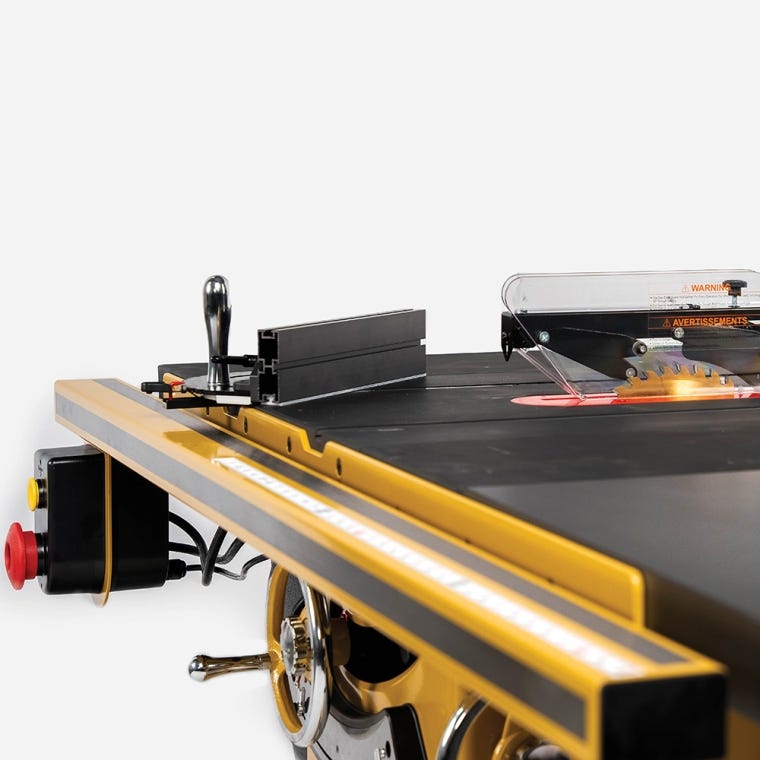 Powermatic ArmorGlide PM2000T 10'' Table Saw, 50'' Rip Accu-Fence, 5HP, 3PH, 230V/460V - full pic 