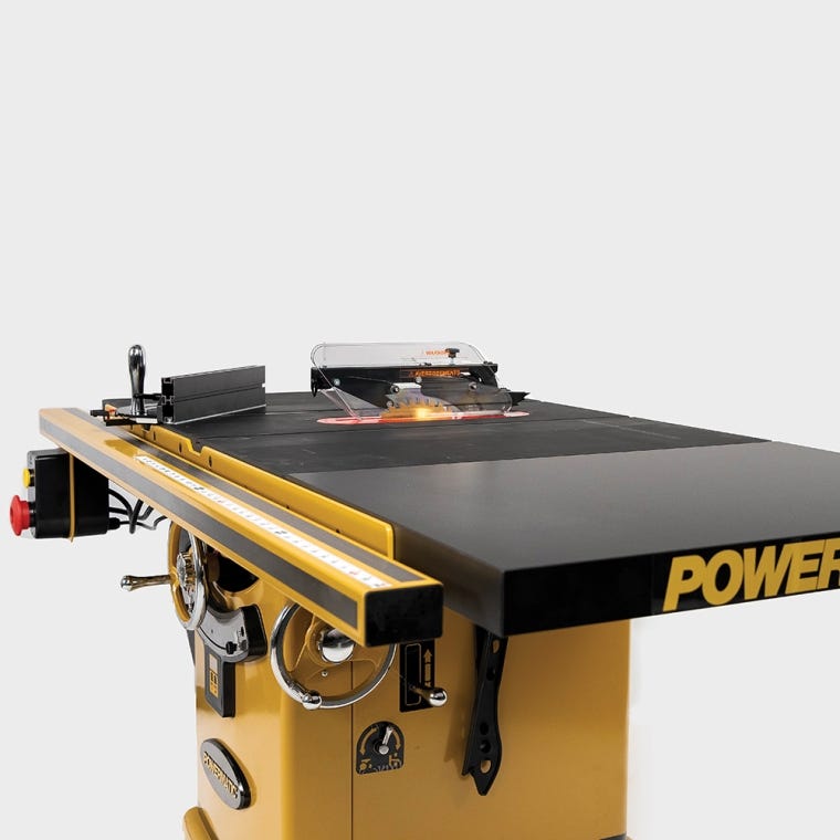 Powermatic ArmorGlide PM2000T 10'' Table Saw, 50'' Rip Accu-Fence, 5HP, 3PH, 230V/460V - full pic 