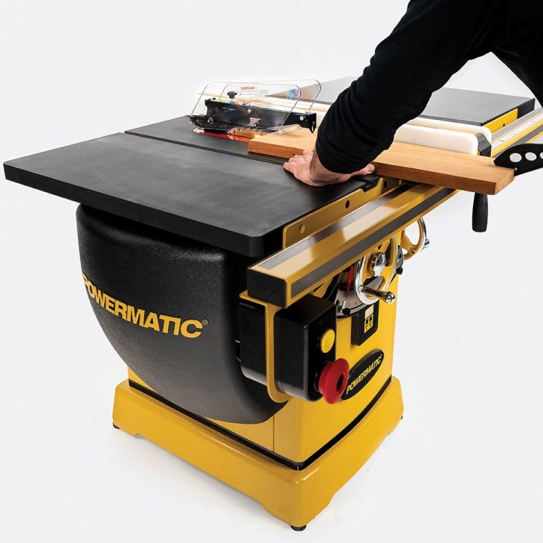Powermatic ArmorGlide PM2000T 10'' Table Saw, 50'' Rip Accu-Fence, 5HP, 3PH, 230V/460V - full pic 