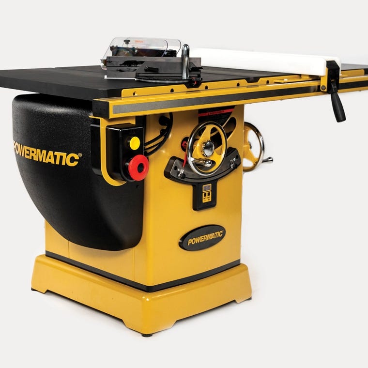 Powermatic ArmorGlide PM2000T 10'' Table Saw, 50'' Rip Accu-Fence, 5HP, 3PH, 230V/460V - full pic 