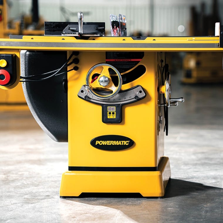 Powermatic ArmorGlide PM2000T 10'' Table Saw, 50'' Rip Accu-Fence, 5HP, 3PH, 230V/460V - full pic 