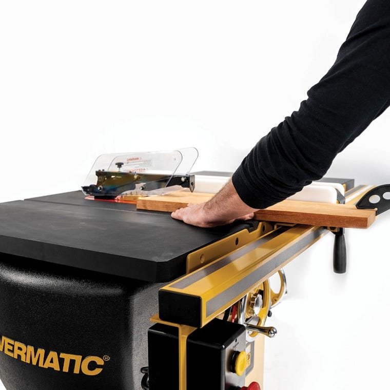 Powermatic ArmorGlide PM2000T 10'' Table Saw, 50'' Rip Accu-Fence, 5HP, 3PH, 230V/460V - full pic 
