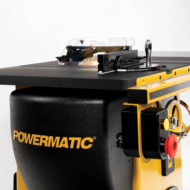 Powermatic ArmorGlide PM2000T 10'' Table Saw, 50'' Rip Accu-Fence, 5HP, 3PH, 230V/460V - full pic 