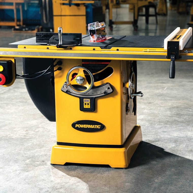 Powermatic ArmorGlide PM2000T 10'' Table Saw, 50'' Rip Accu-Fence, 5HP, 3PH, 230V/460V - full pic 