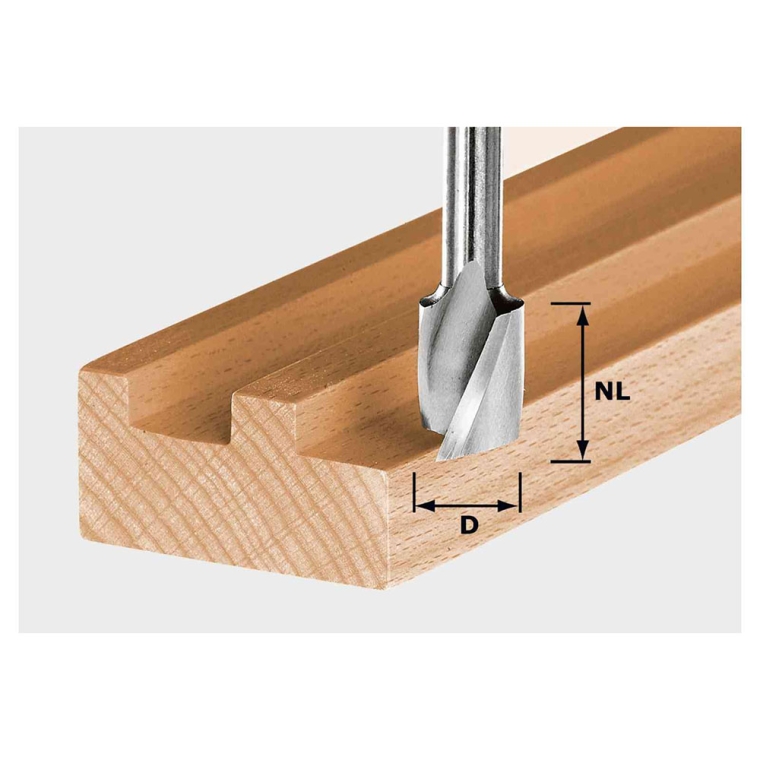  Festool Up-Cut Spiral Router Bit, Solid Carbide, 6mm Dia. (490978)  - full pic 