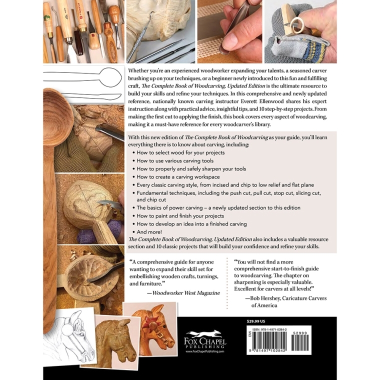 The Complete Book of Woodcarving, Updated Edition, Paperback Book - full pic 